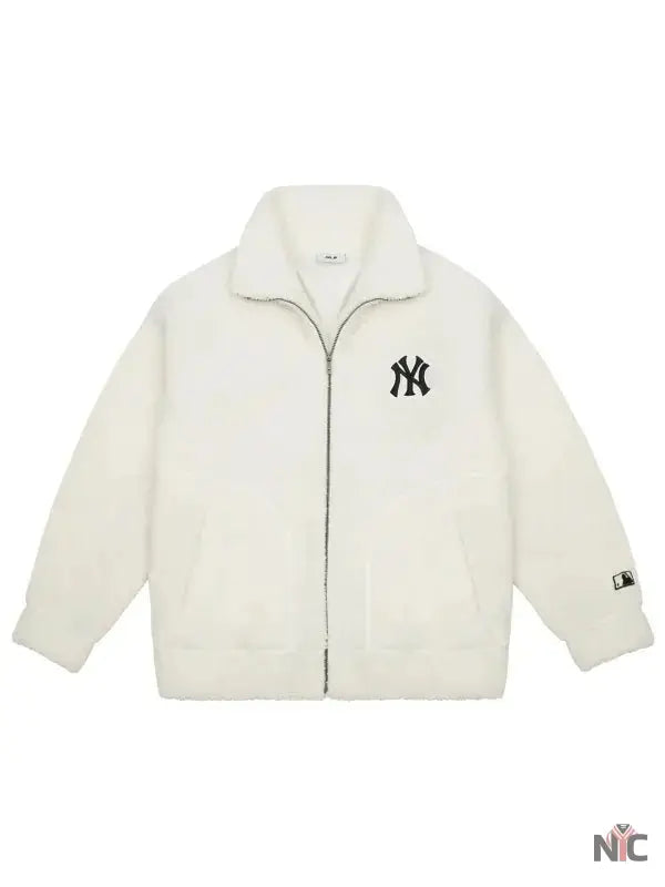 MLB 2025 New York Yankees Unisex Sherpa Jacket NYC Jackets