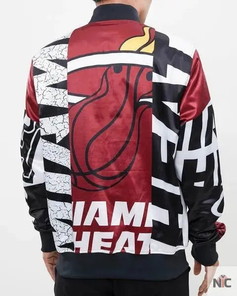 Miami Heat Mashup Satin Jacket NYC Jackets