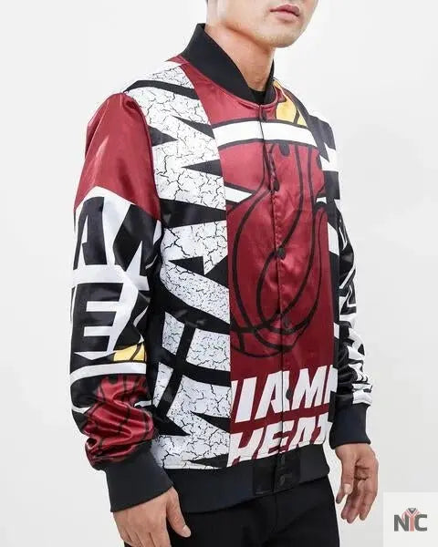 Miami Heat Mashup Satin Jacket NYC Jackets