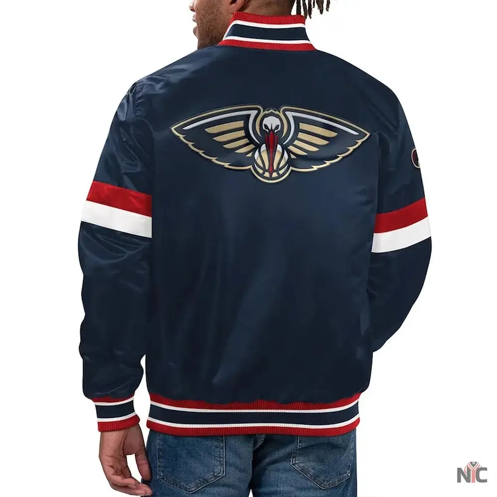 New Orleans Pelicans Home Game Navy Jacket NYC Jackets