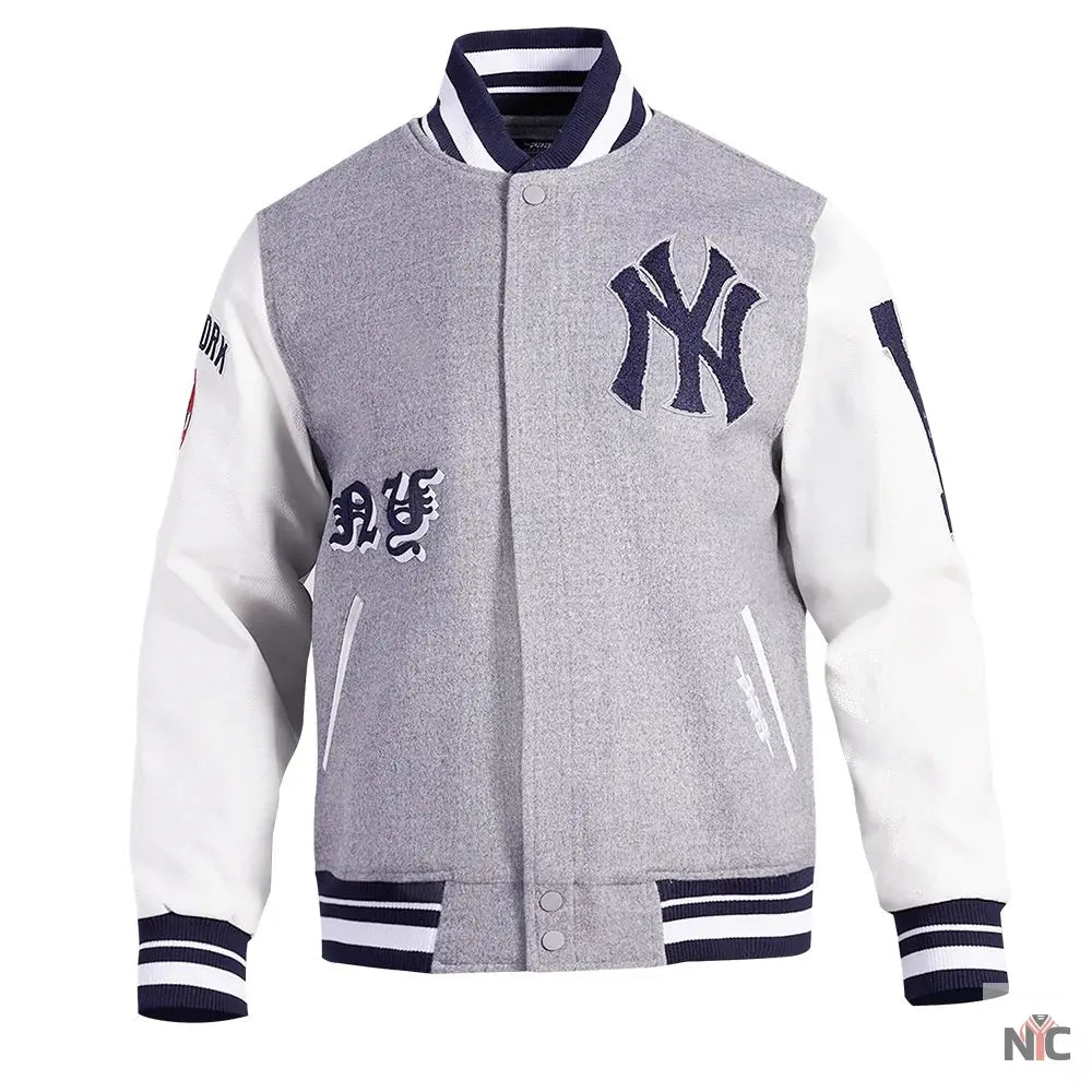 New York Yankees Old English Varsity Jacket NYC Jackets