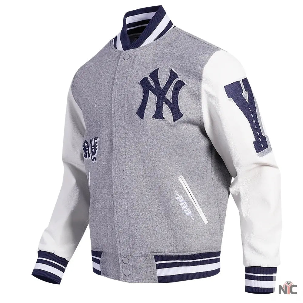 New York Yankees Old English Varsity Jacket NYC Jackets