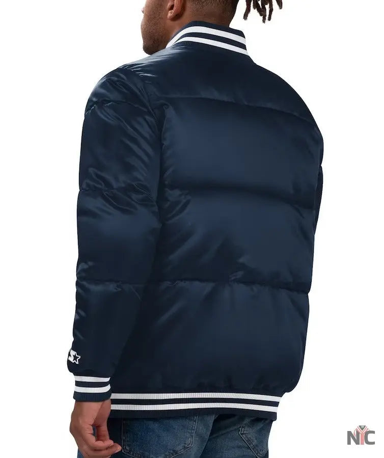 New York Yankees Starter Full-snap Puffer Jacket NYC Jackets