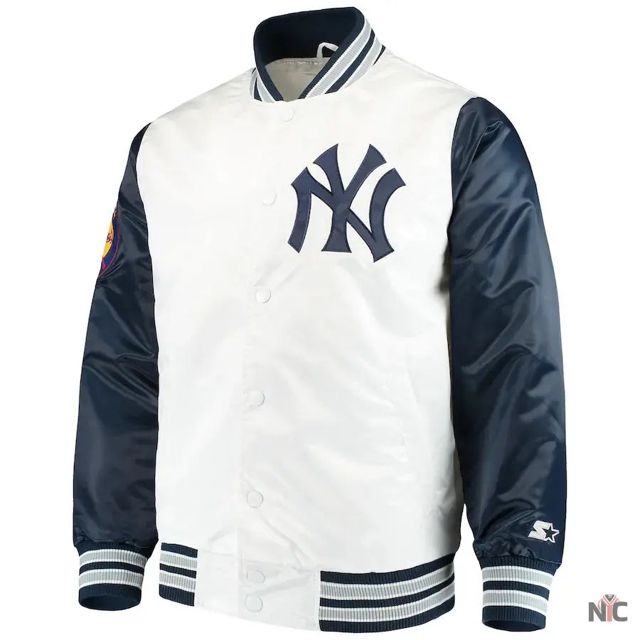 New York Yankees The Legend White Satin Jacket NYC Jackets