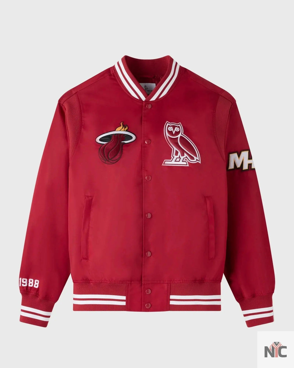 OVO X NBA Miami Heat Varsity Jacket NYC Jackets