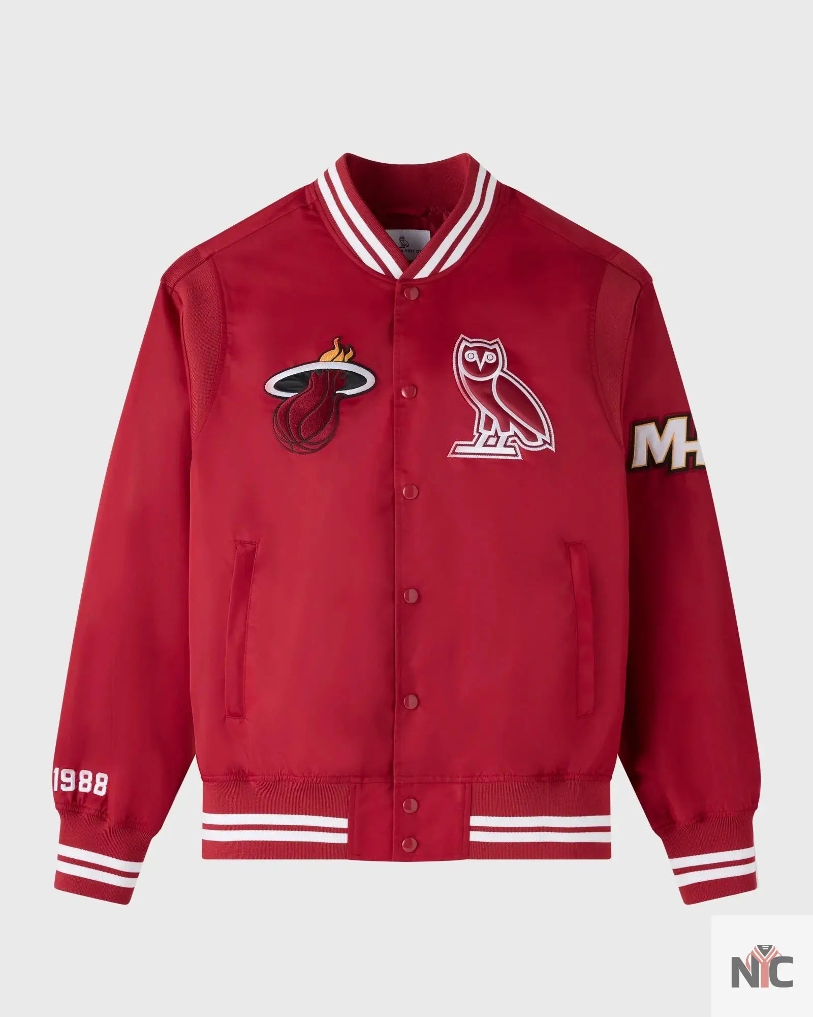 OVO X NBA Miami Heat Varsity Jacket NYC Jackets