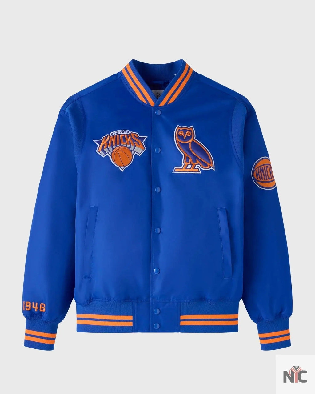 OVO X NBA New York Knicks Varsity Jacket NYC Jackets