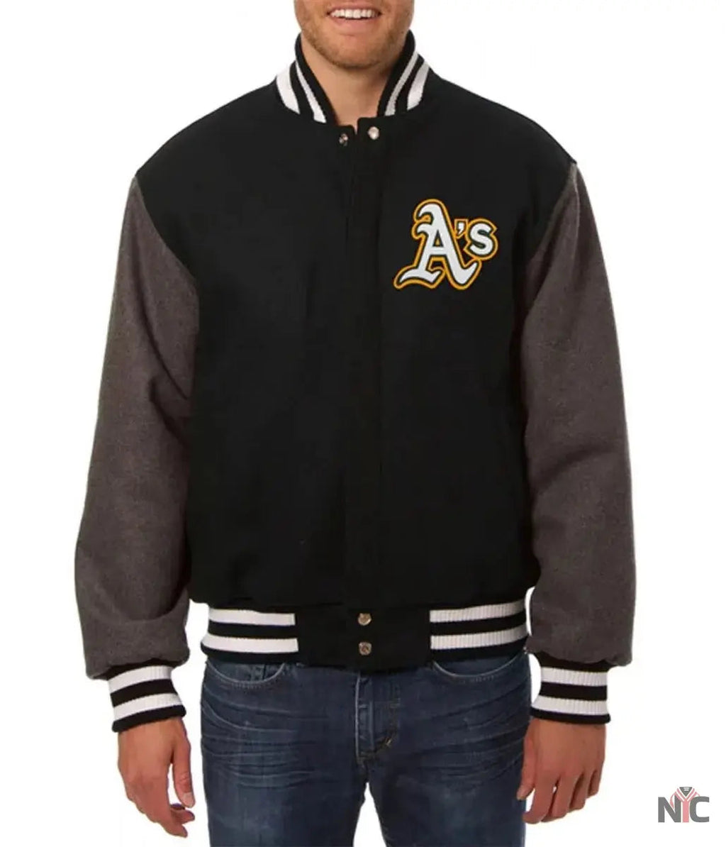 Oakland Athletics Letterman Wool Jacket NYC Jackets
