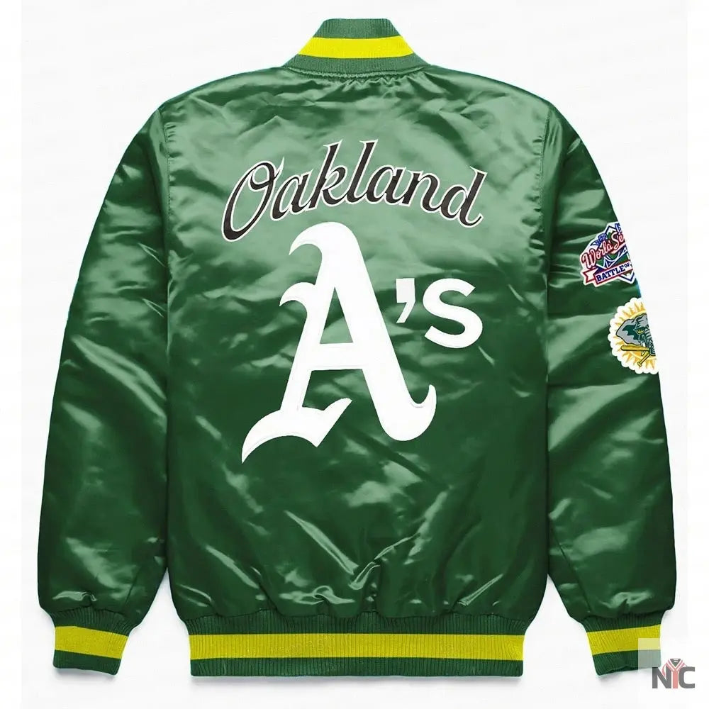 Oakland Athletics World Series Green Jacket NYC Jackets