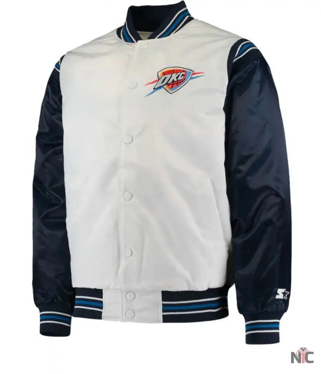 Oklahoma City Thunder Starter Satin Jacket NYC Jackets