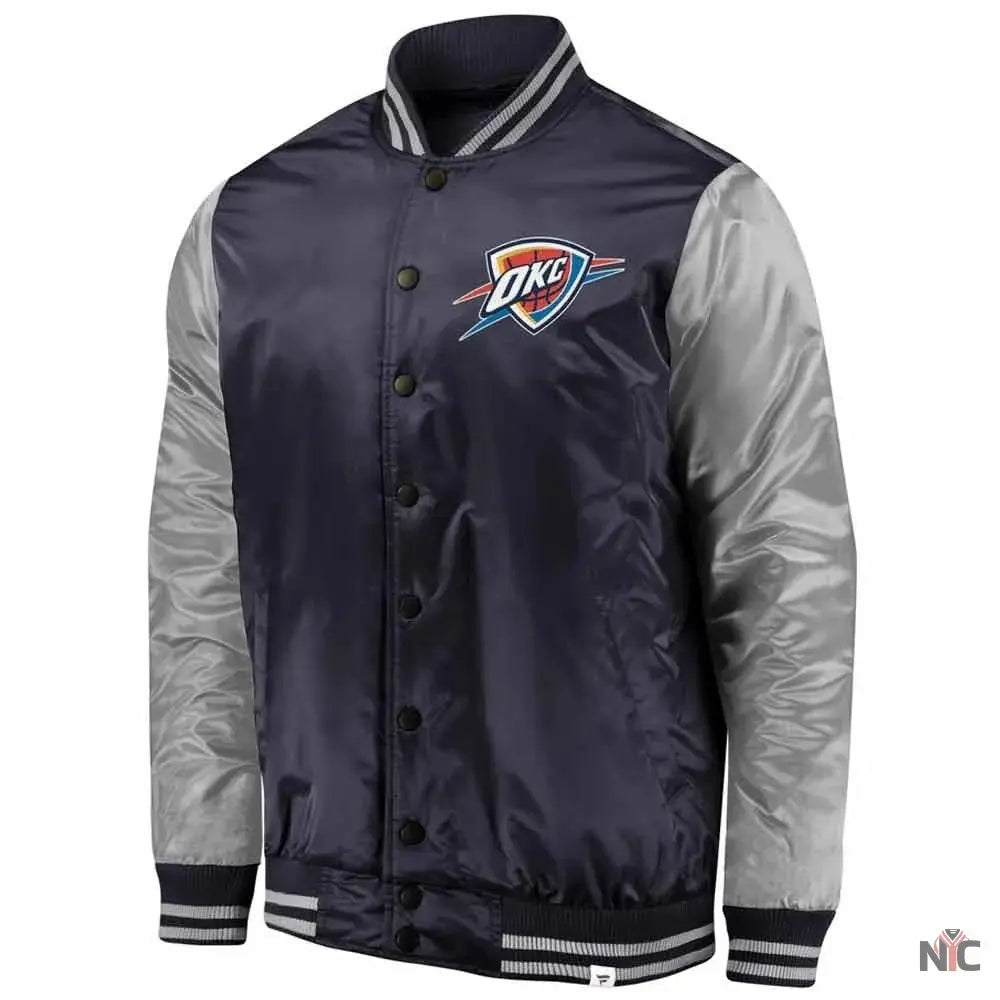 Oklahoma City Thunder Starter Satin Jacket NYC Jackets