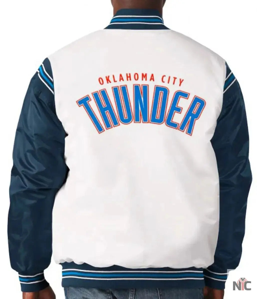 Oklahoma City Thunder Starter Satin Jacket NYC Jackets