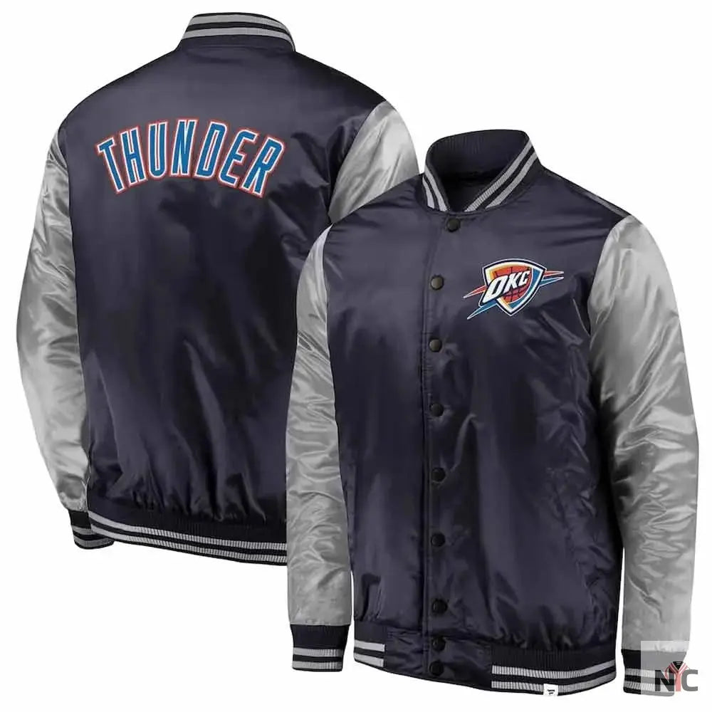 Oklahoma City Thunder Starter Satin Jacket NYC Jackets