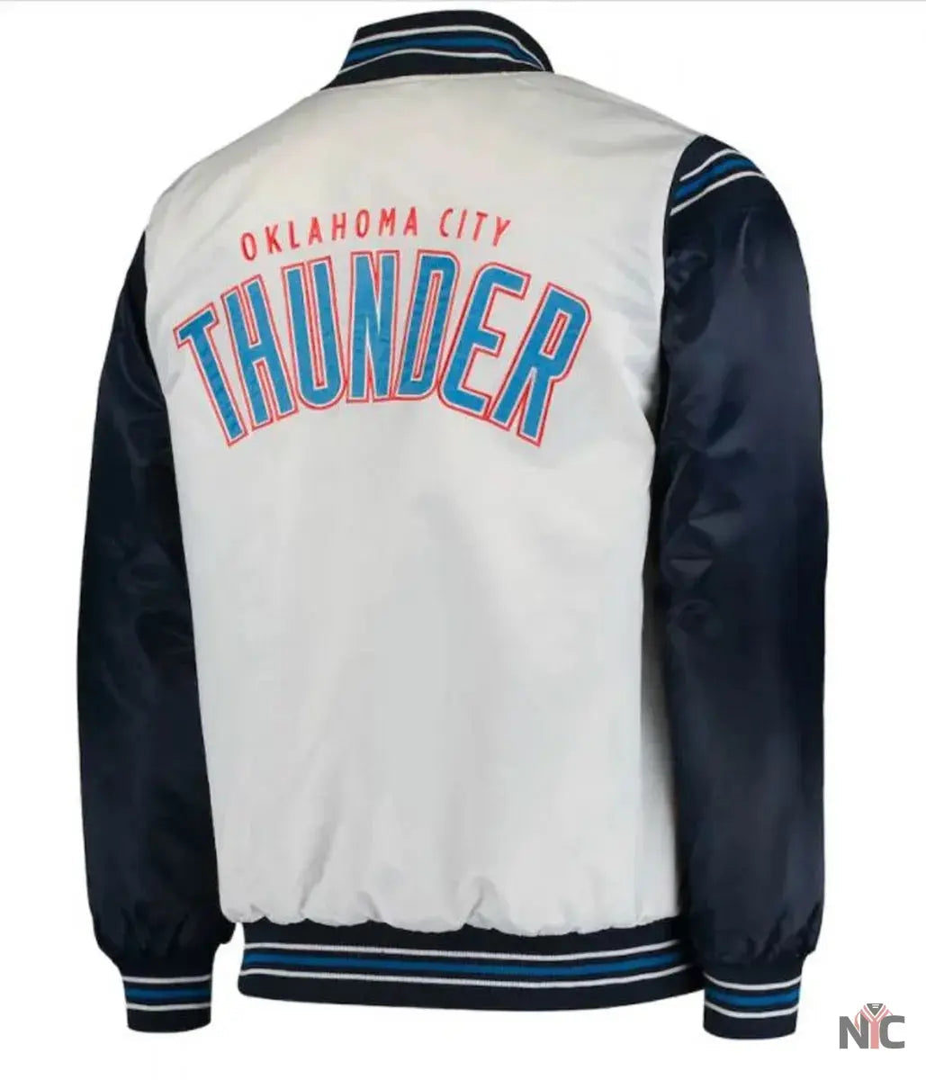 Oklahoma City Thunder Starter Satin Jacket NYC Jackets