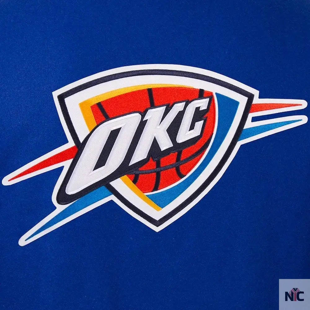 Oklahoma City Thunder Varsity Royal Blue Wool Jacket NYC Jackets