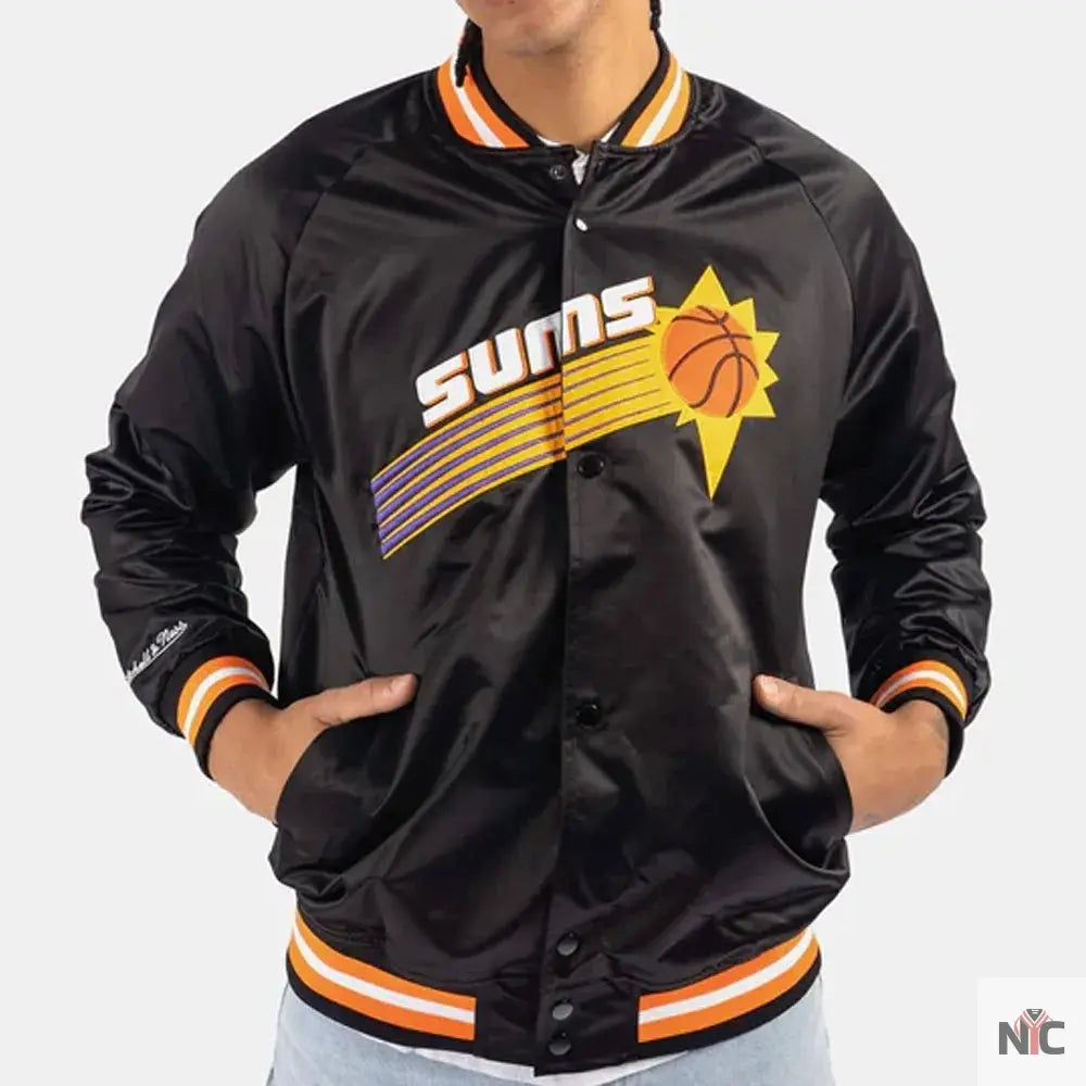 Phoenix Suns Hardwood Classics Throwback Satin Jacket NYC Jackets