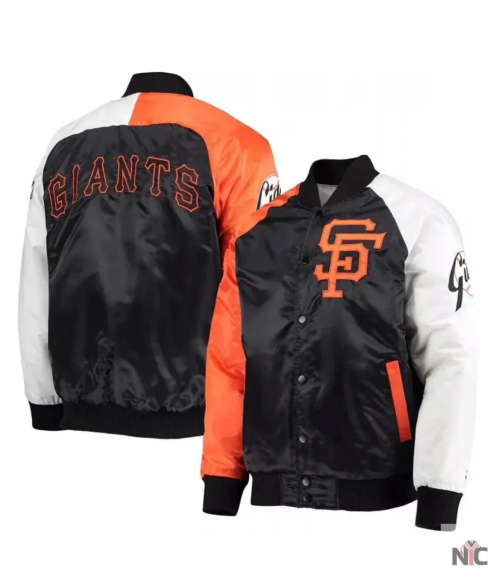 San Francisco Giants Satin Tri-Color Jacket NYC Jackets