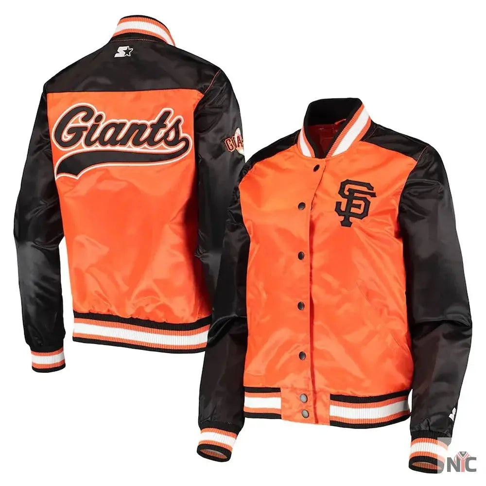 San Francisco Giants The Legend Satin Jacket NYC Jackets