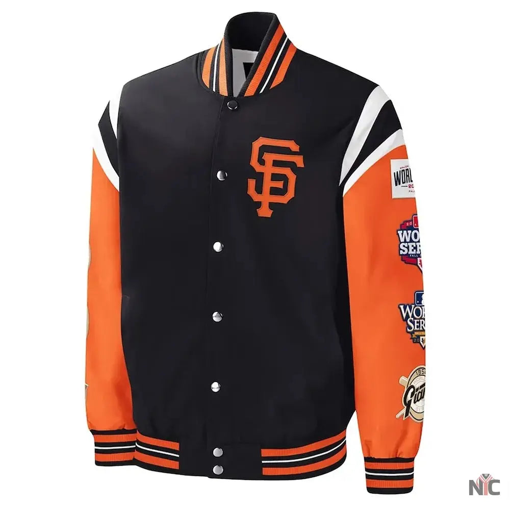 San Francisco Title Holder Varsity Satin Jacket NYC Jackets