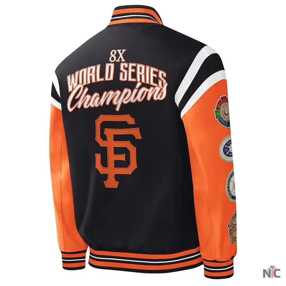 San Francisco Title Holder Varsity Satin Jacket NYC Jackets