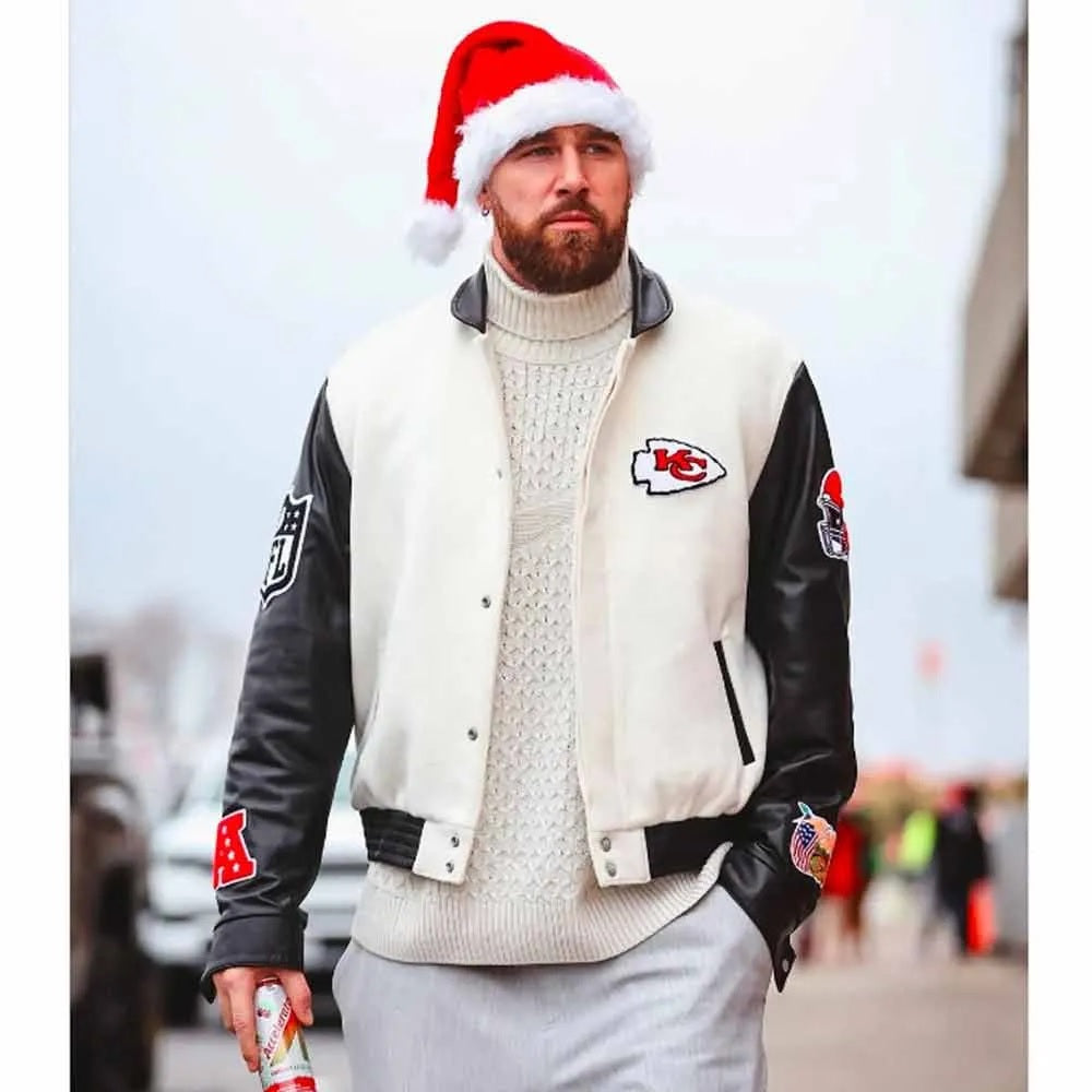 Kansas City Chiefs Travis Kelce Varsity Jacket USA Jackets