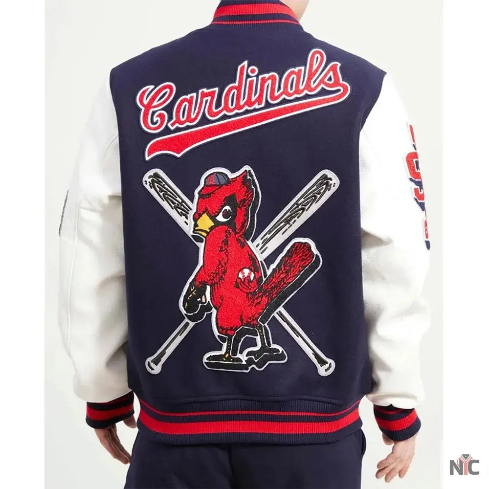 St Louis Cardinals Mash Up Varsity Jacket NYC Jackets