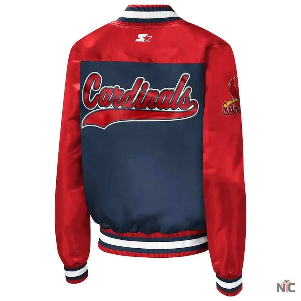 St Louis Cardinals The Legend Satin Jacket NYC Jackets