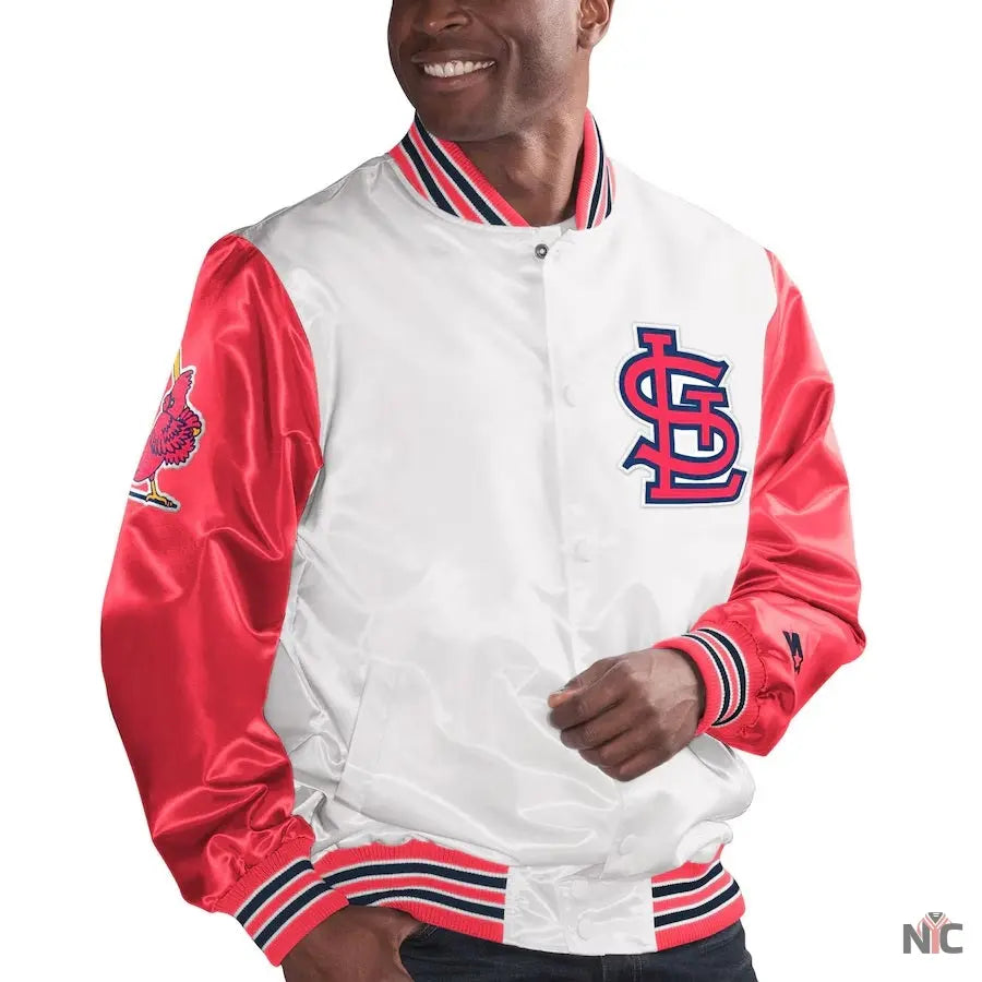 St Louis Cardinals The Legend White Satin Jacket NYC Jackets