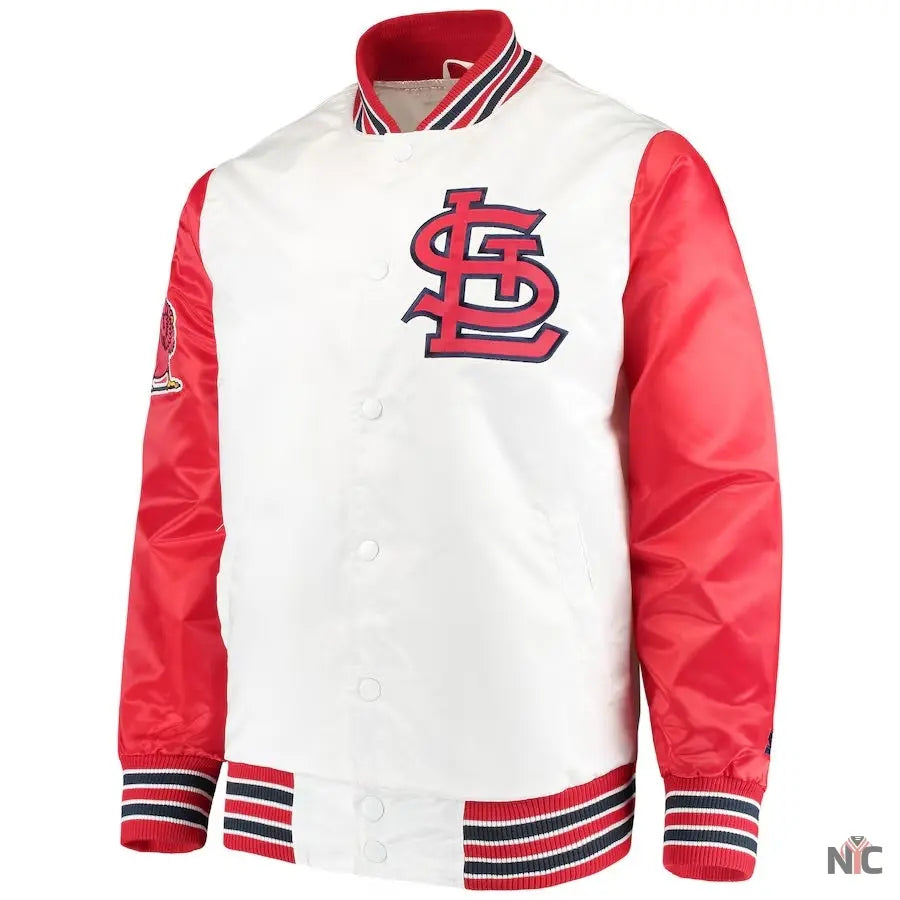 St Louis Cardinals The Legend White Satin Jacket NYC Jackets