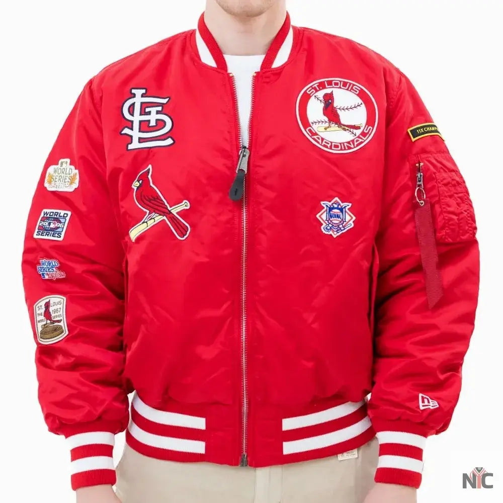 St. Louis Cardinals Bomber MA-1 Jacket NYC Jackets