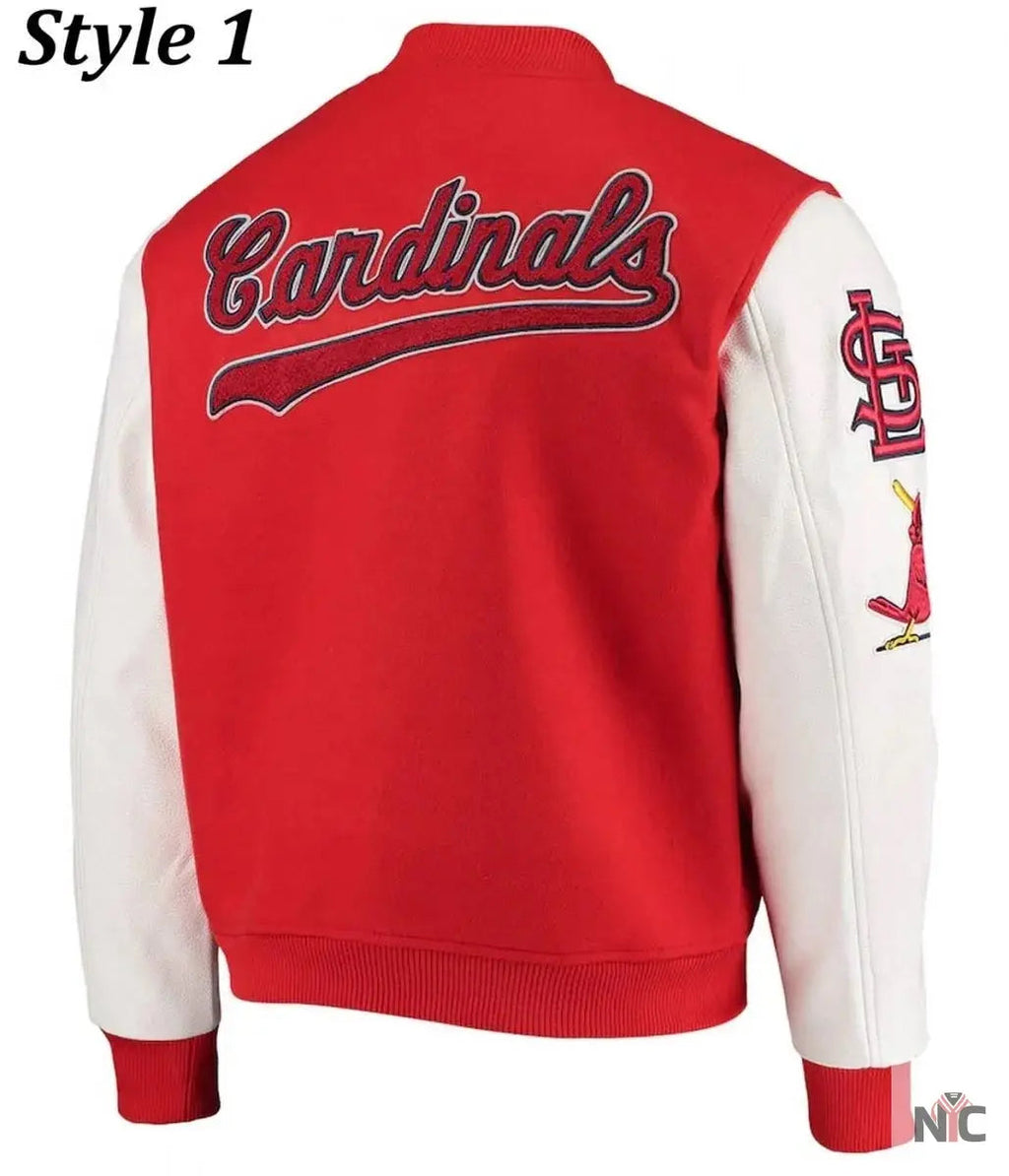 St. Louis Cardinals Letterman Two Tone Jacket NYC Jackets