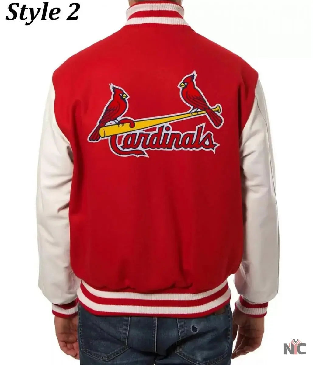 St. Louis Cardinals Letterman Two Tone Jacket NYC Jackets