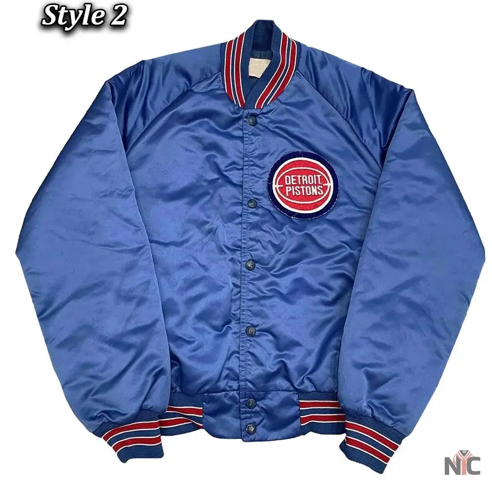 Starter 90’s NBA Detroit Pistons Blue Jacket. NYC Jackets