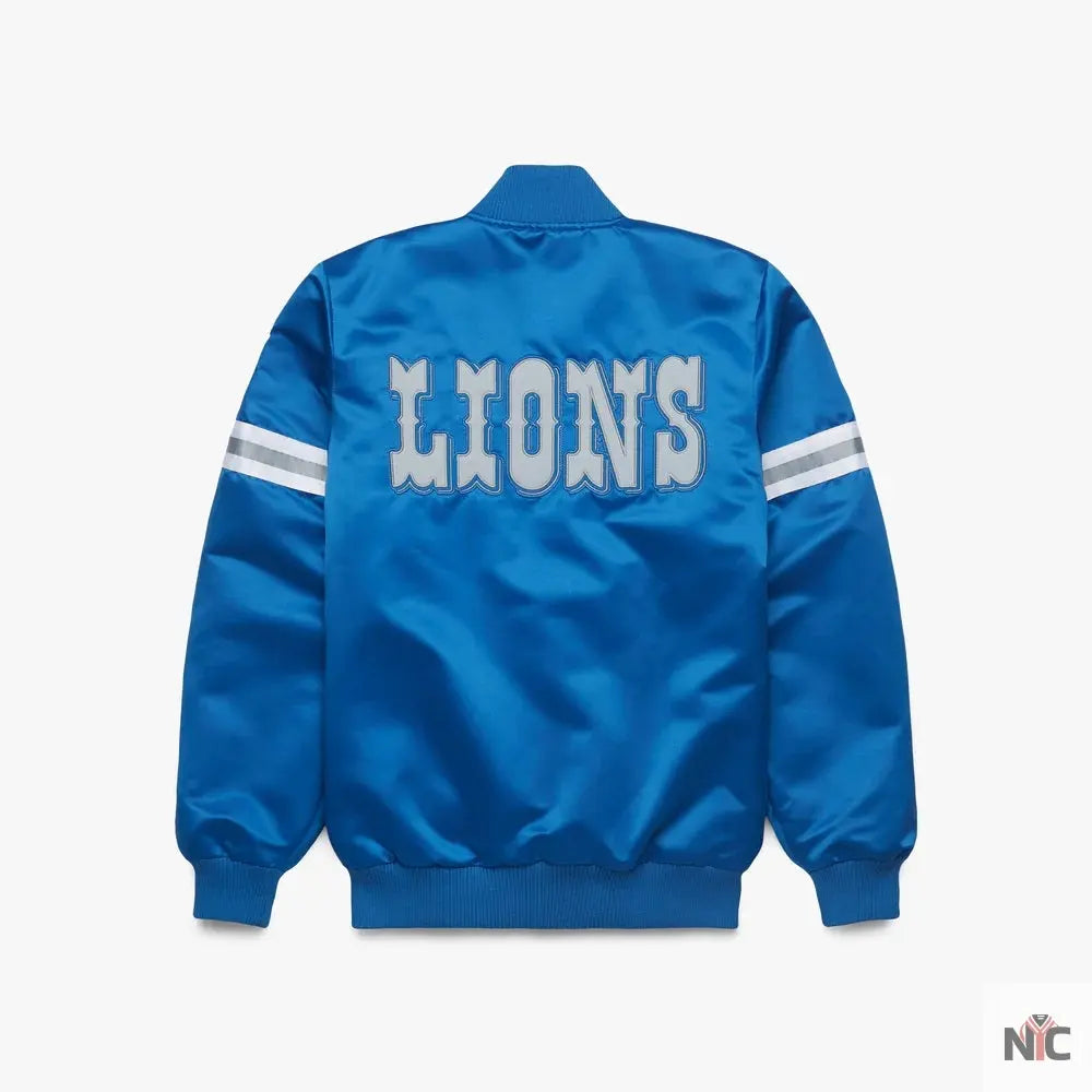 Starter Detroit Lions Heavyweight Satin Jacket NYC Jackets