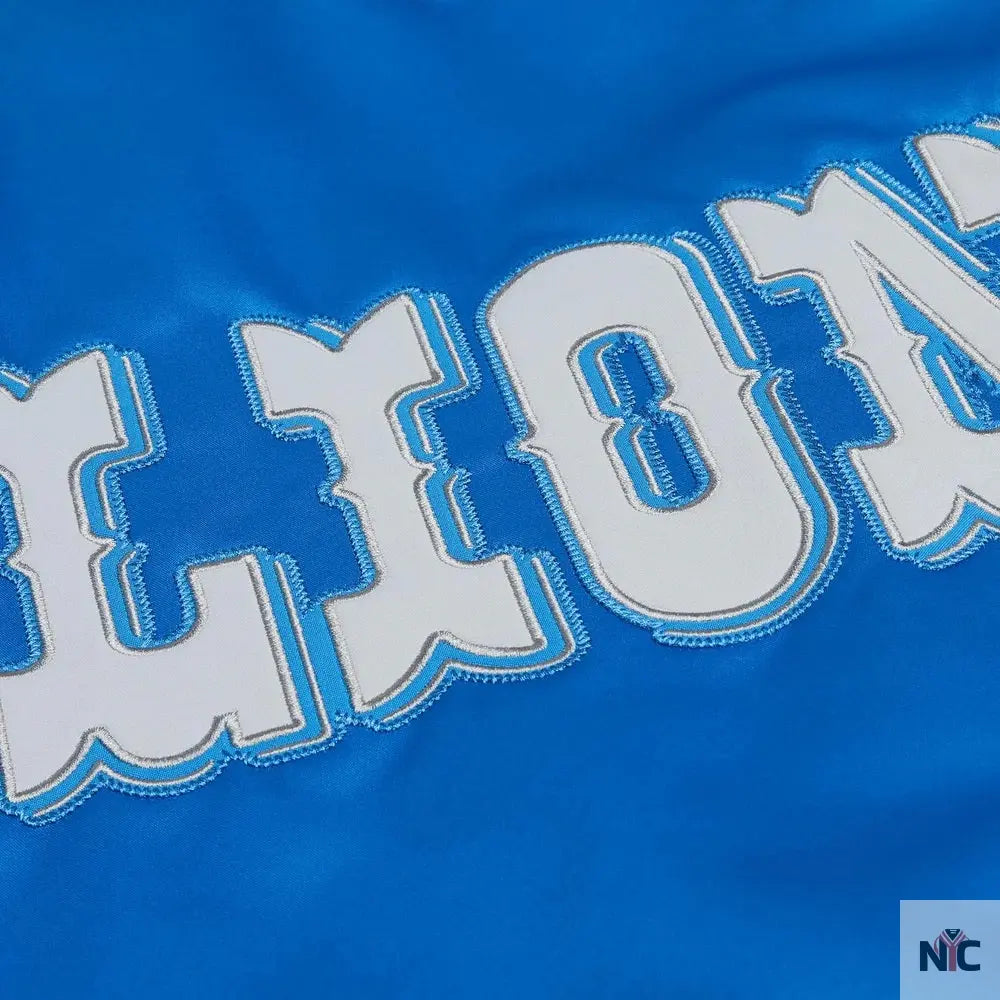 Starter Detroit Lions Heavyweight Satin Jacket NYC Jackets