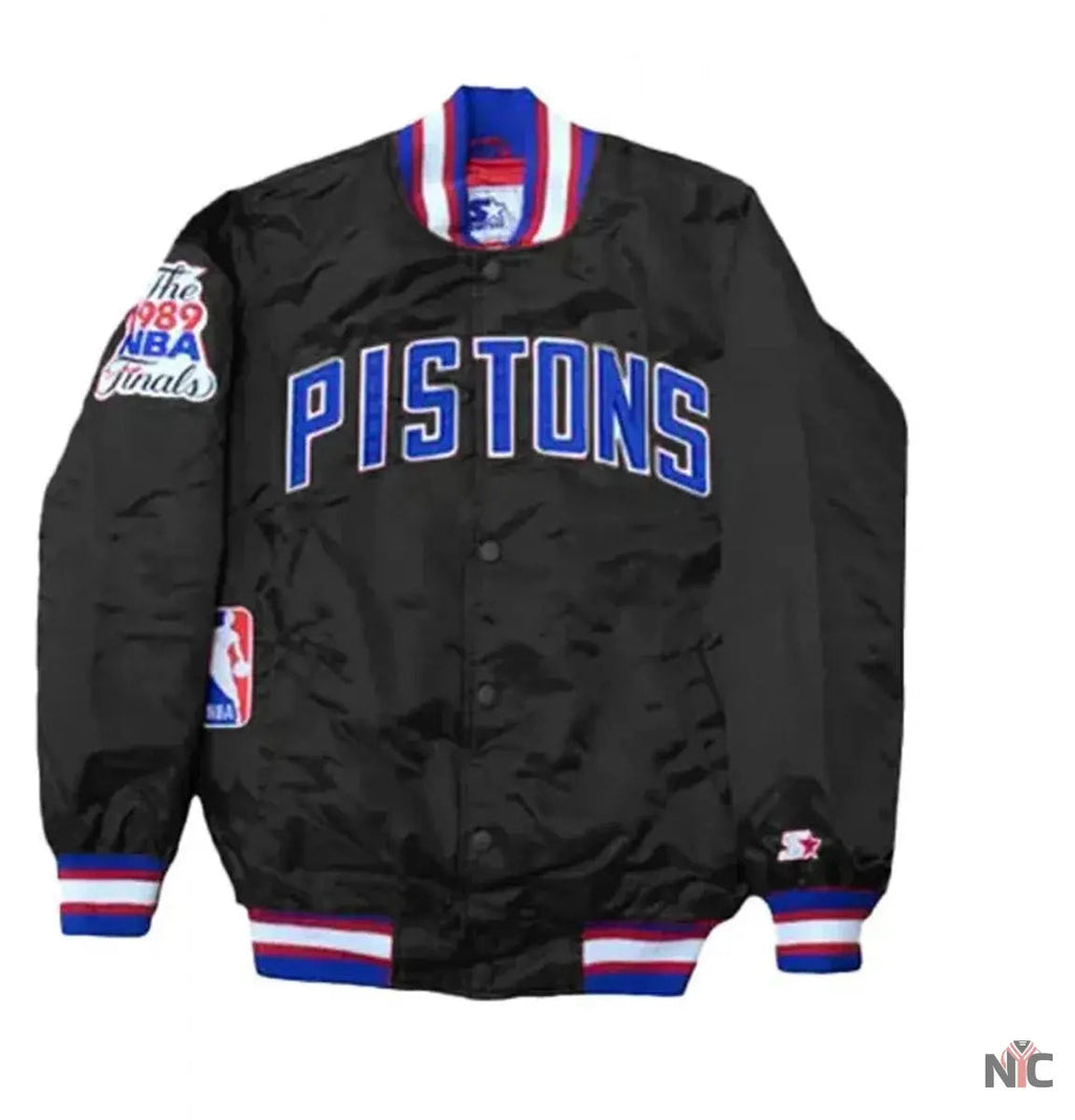 Starter Detroit Pistons NBA Satin Jacket NYC Jackets