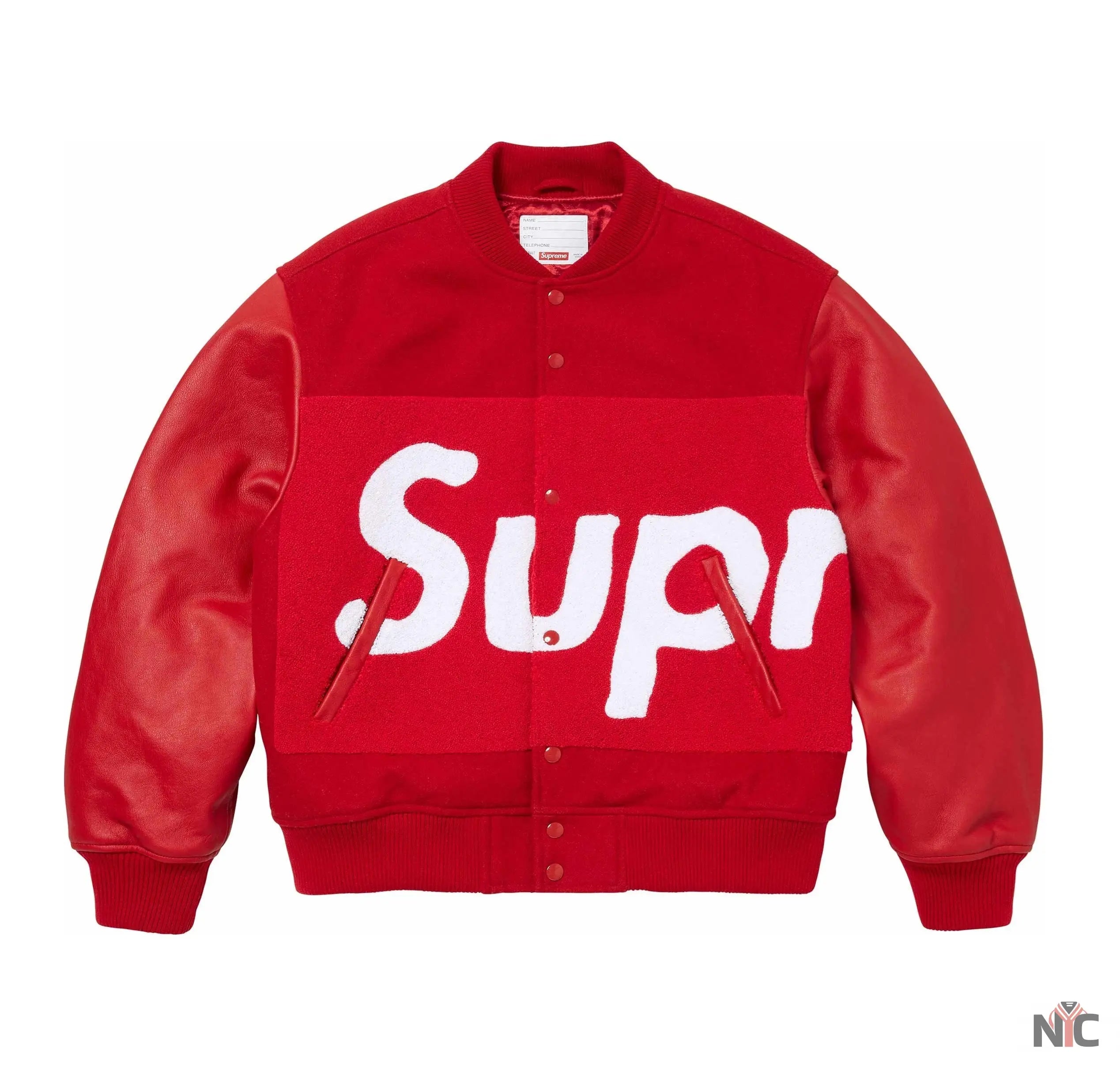 Supreme Chenille Varsity Jacket NYC Jackets