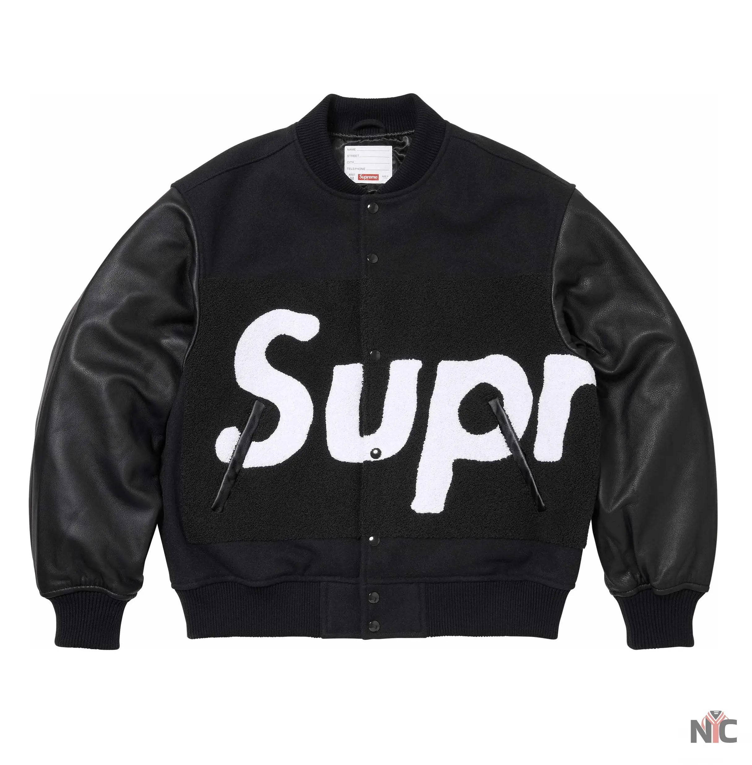 Supreme Chenille Varsity Jacket NYC Jackets
