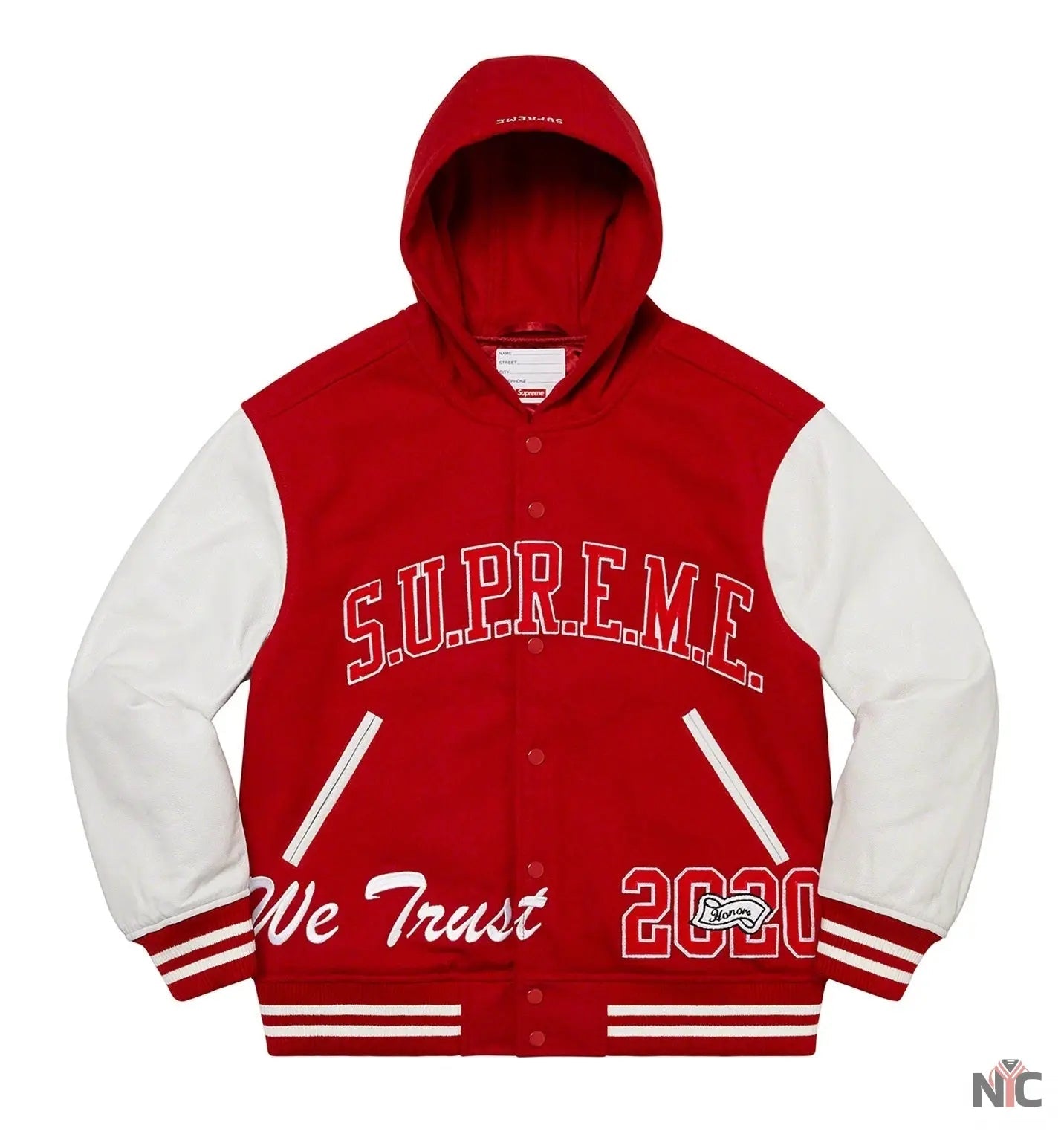 Supreme King Hooded Varsity Jacket NYC Jackets