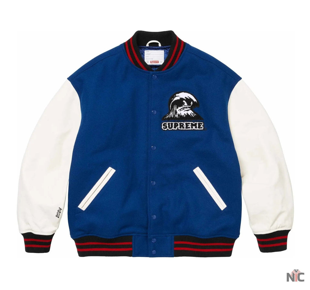 Supreme Wave Varsity Jacket NYC Jackets