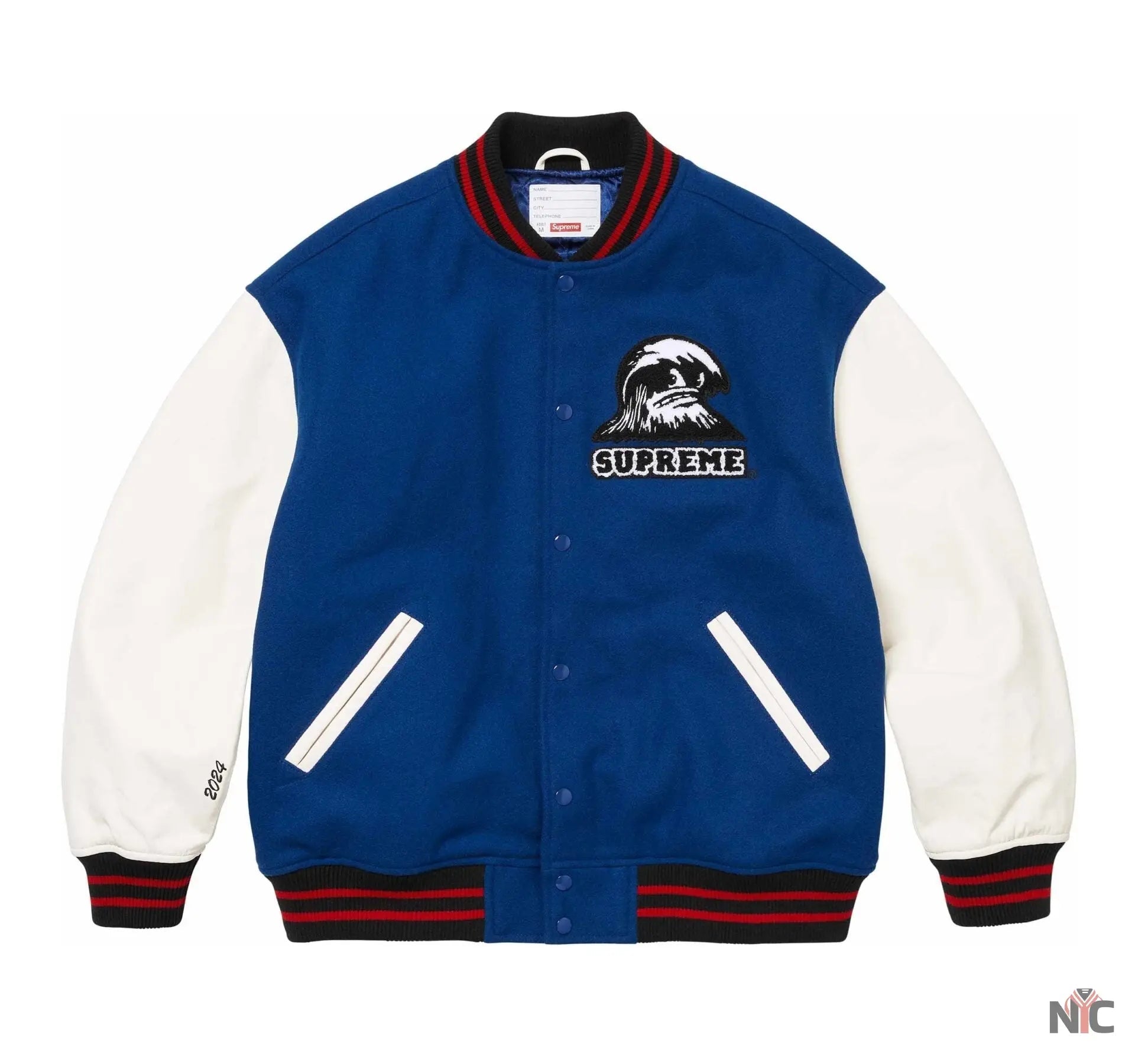 Supreme Wave Varsity Jacket NYC Jackets