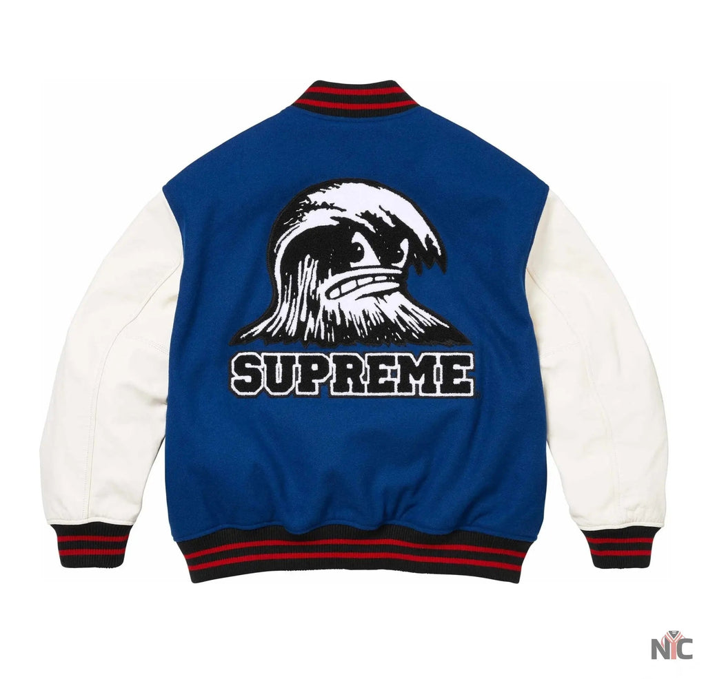 Supreme Wave Varsity Jacket NYC Jackets