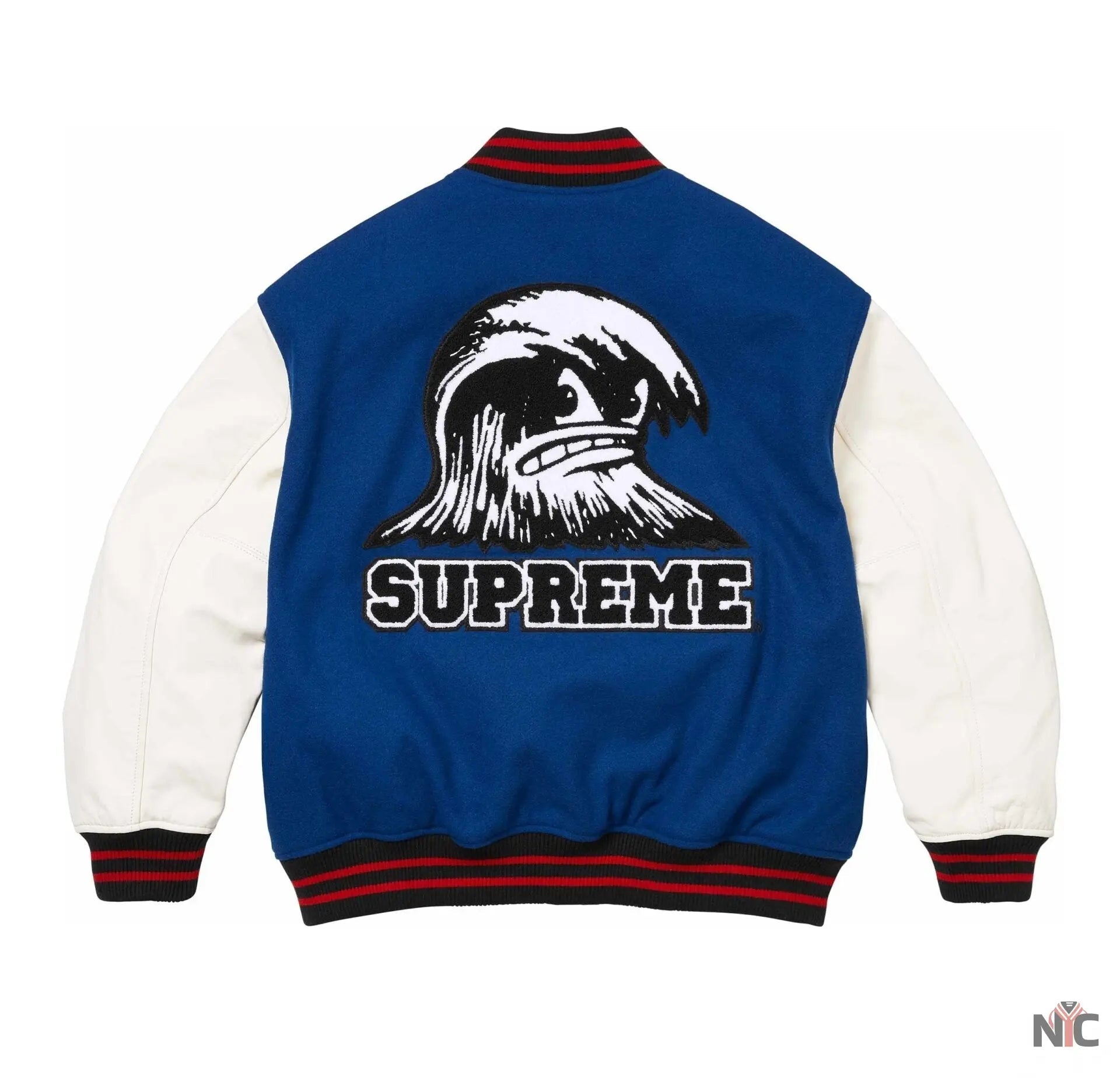 Supreme Wave Varsity Jacket NYC Jackets
