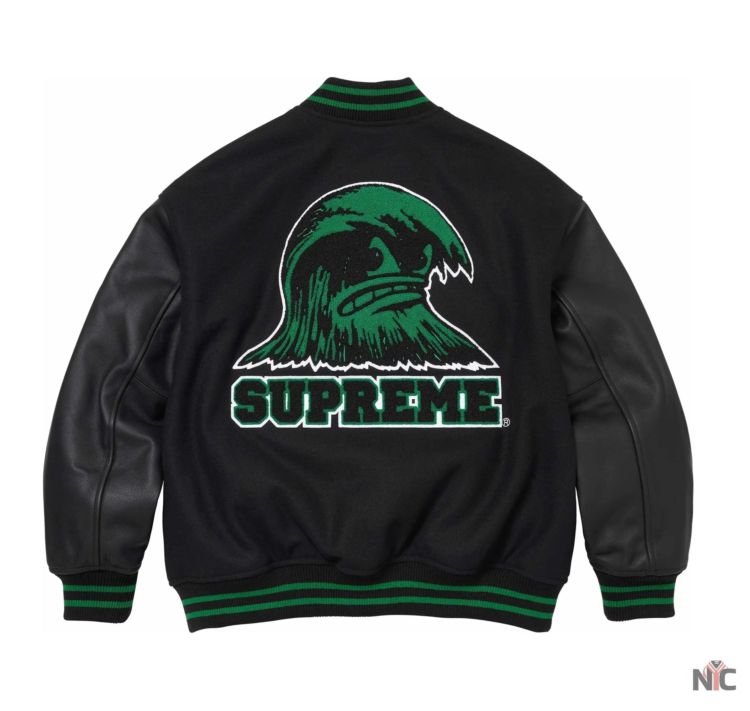 Supreme Wave Varsity Jacket NYC Jackets