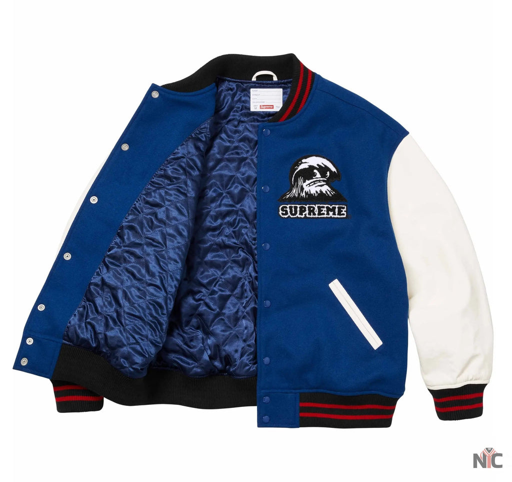 Supreme Wave Varsity Jacket NYC Jackets