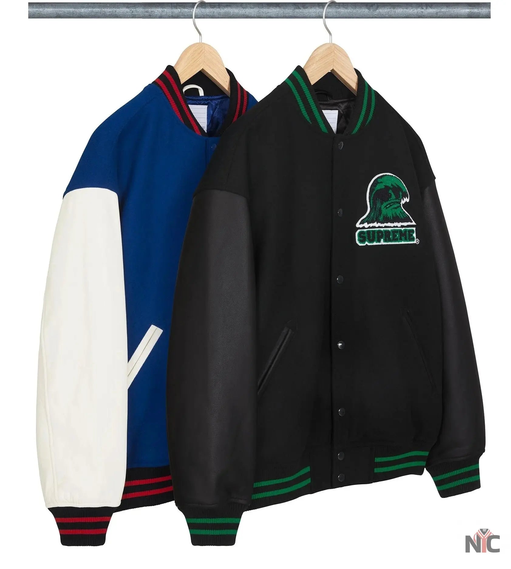 Supreme Wave Varsity Jacket NYC Jackets