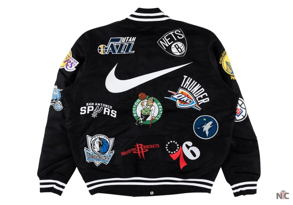 Supreme X Nike NBA Teams Logo Varsity Jacket NYC Jackets