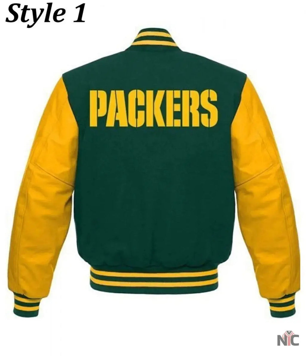 Varsity Green Bay Packers Letterman Jacket NYC Jackets