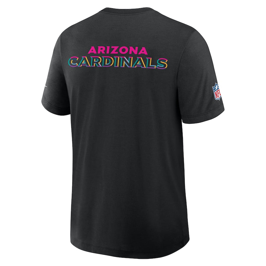 Arizona Cardinals Nike Black 2025 NFL Crucial Catch Tri-Blend Dri-FIT T-Shirt Jacket99