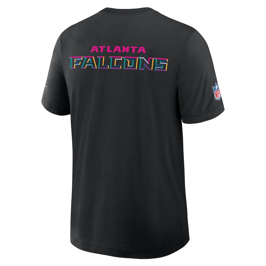 Atlanta Falcons Nike Black 2025 NFL Crucial Catch Tri-Blend Dri-FIT T-Shirt Jacket99